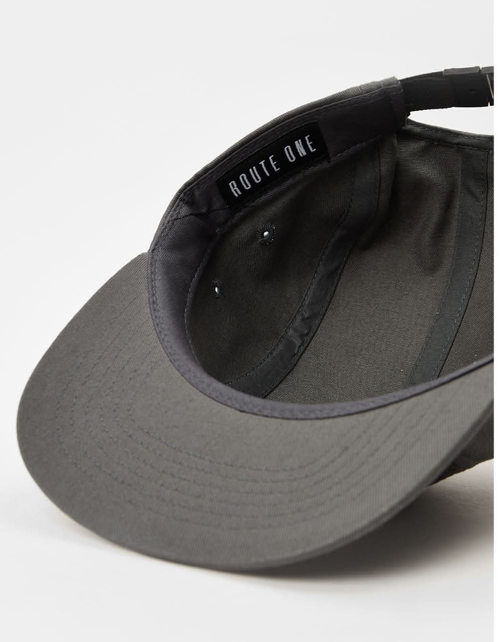 Route One 5 Panel Cap - Charcoal - Image 4