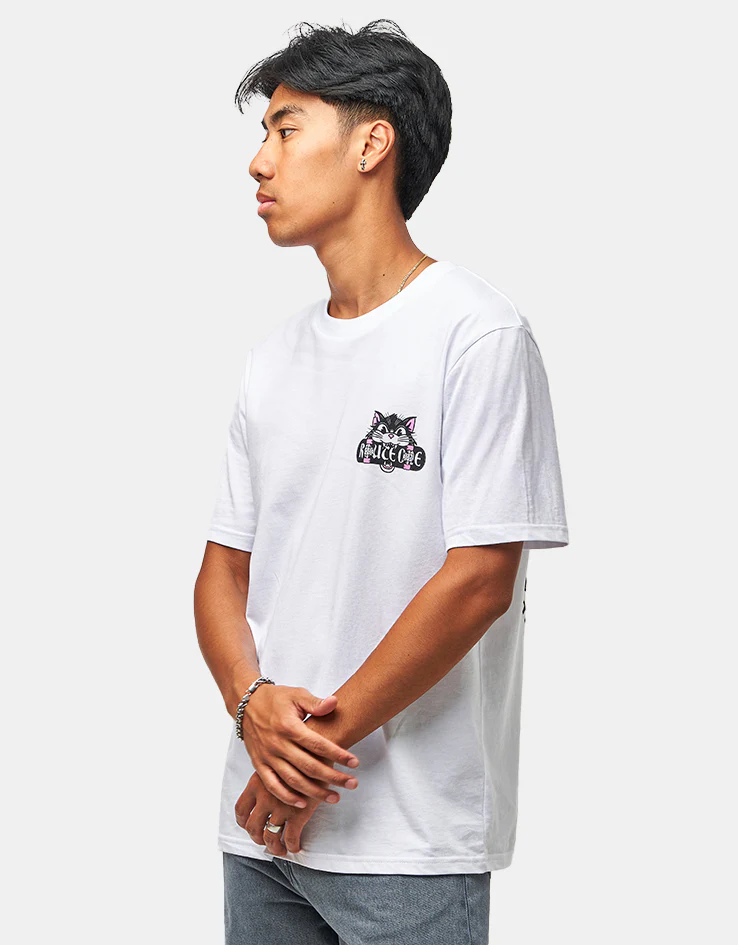Route One 9 Lives Organic T-Shirt - White - Image 2