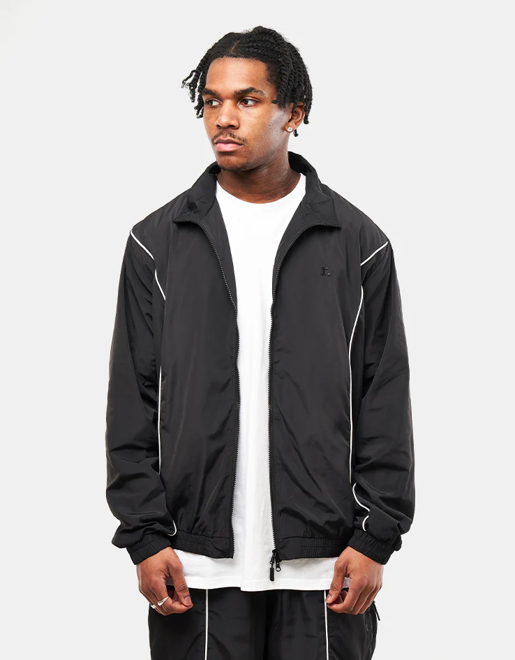 Route One Apex Track Jacket - Black/Ivory - Image 4