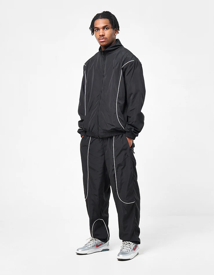 Route One Apex Track Jacket - Black/Ivory - Image 7