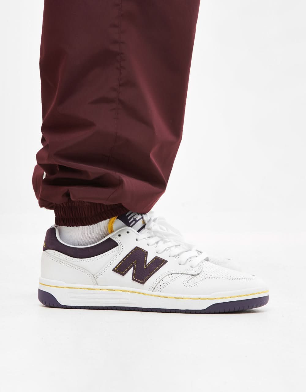 Route One Apex Track Pant - Burgundy/Ivory - Image 6