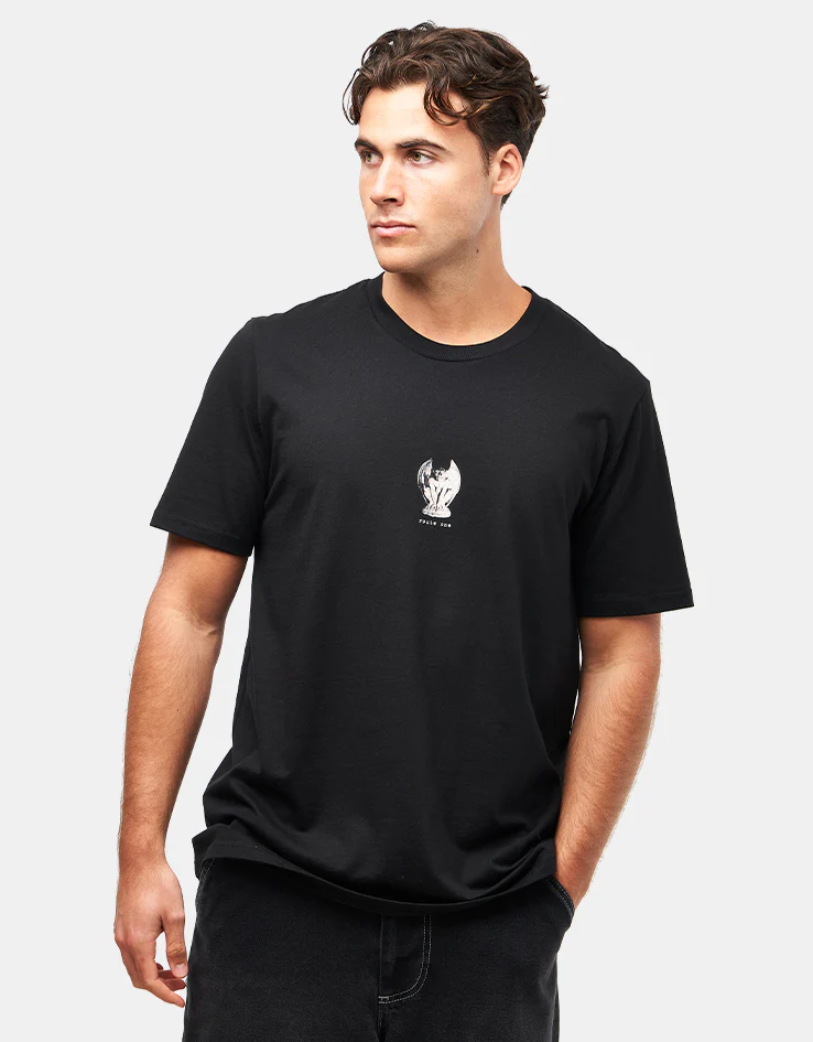 Route One Archway Organic T-Shirt - Black - Image 2