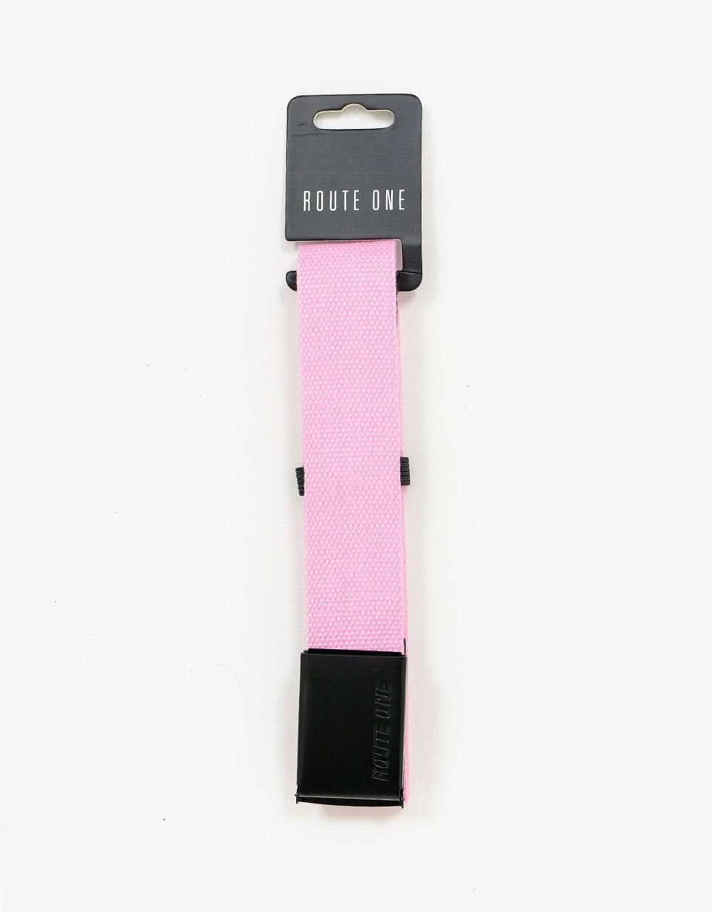 Route One Athletic Web Belt - Light Pink - Image 3
