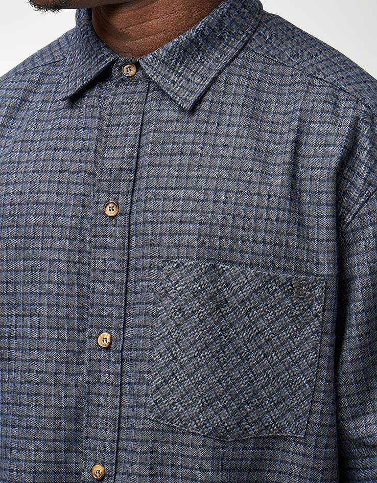 Route One Austin S/S Shirt - Plaid (Grey/Blue) - Image 4