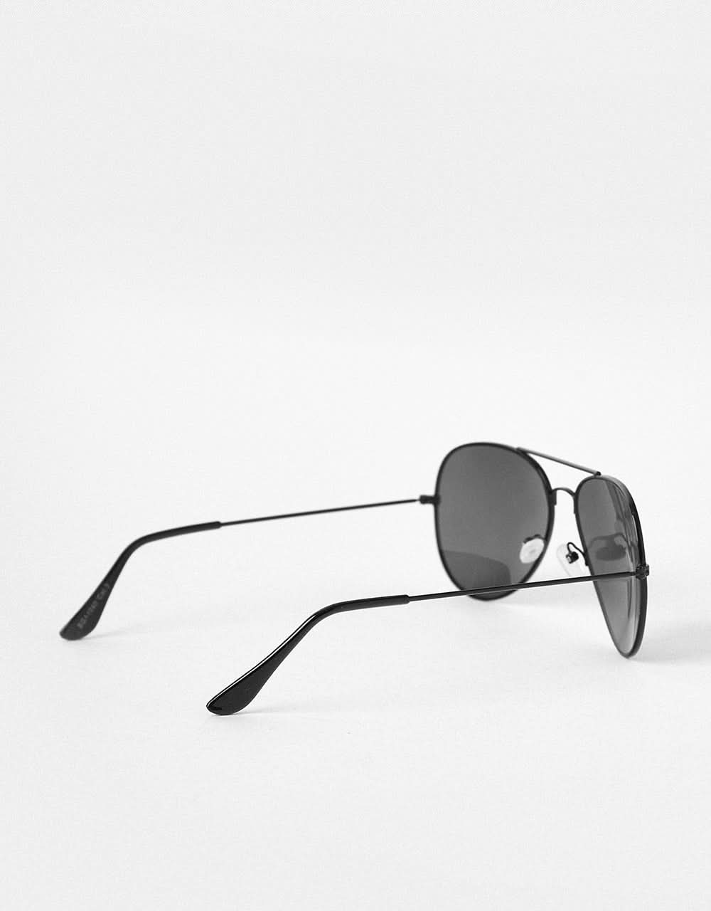 Route One Aviator Sunglasses - Black - Image 3