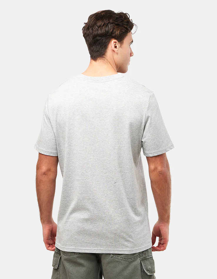 Route One Baggy Crew Organic T-Shirt - Heather Grey - Image 2