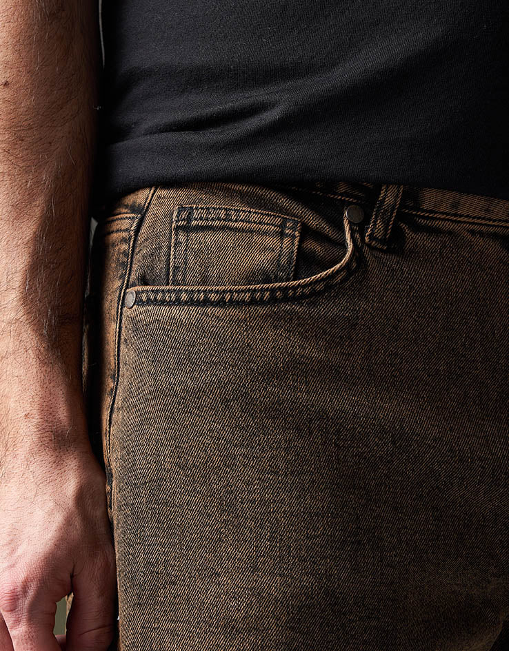Route One Baggy Denim Jeans - Burnt Mahogony - Image 6