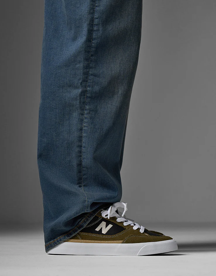 Route One Baggy Denim Jeans - Mid Wash - Image 7