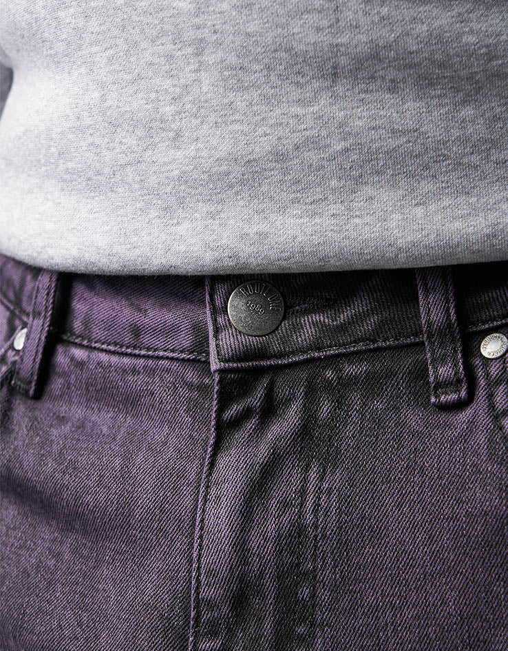 Route One Baggy Denim Jeans - Moderate Purple - Image 5