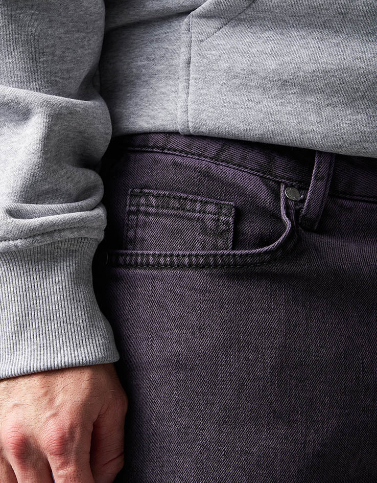 Route One Baggy Denim Jeans - Moderate Purple - Image 6