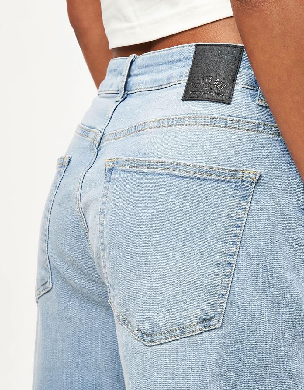 Route One Baggy Denim Jeans - Stone Wash - Image 11