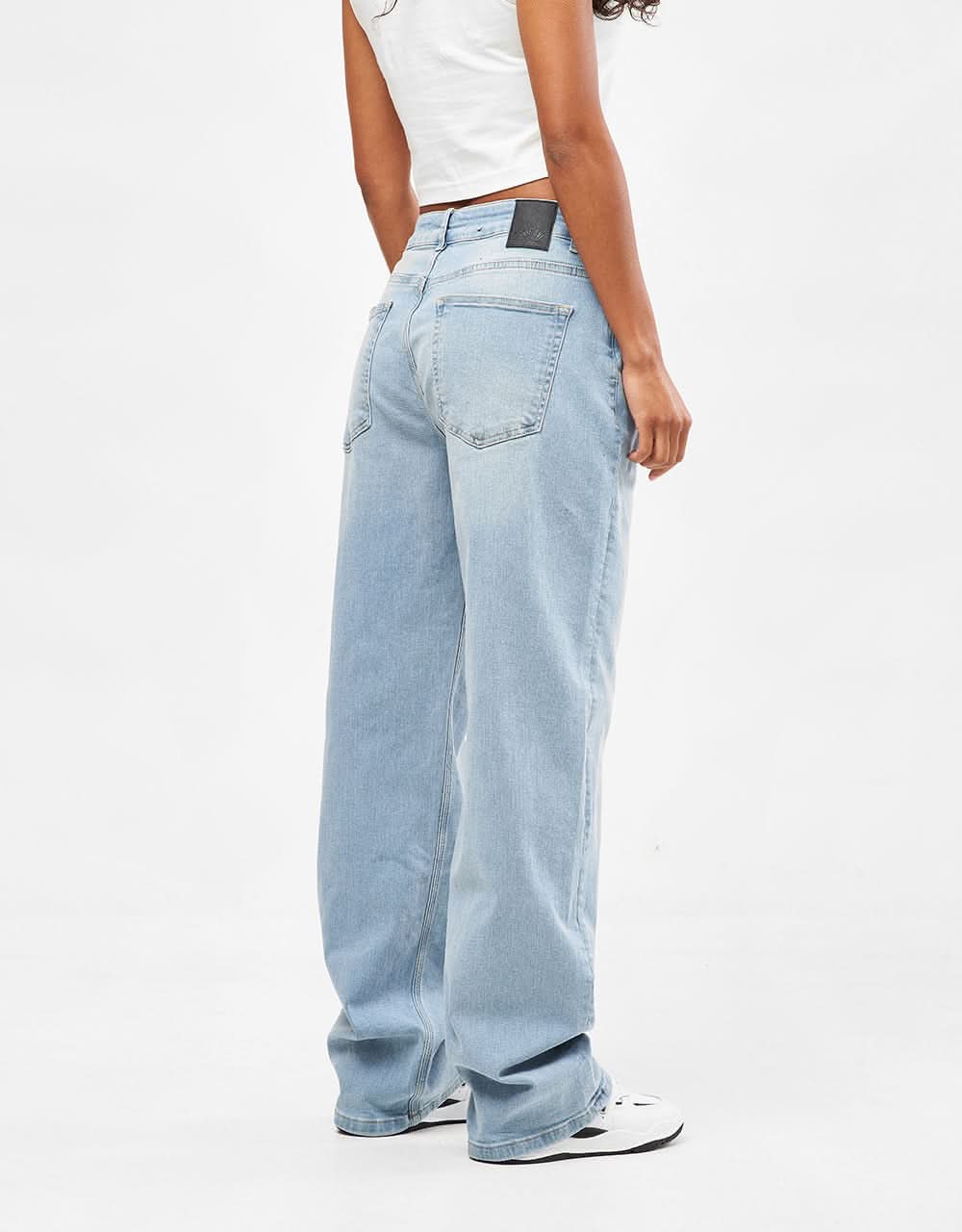 Route One Baggy Denim Jeans - Stone Wash - Image 9