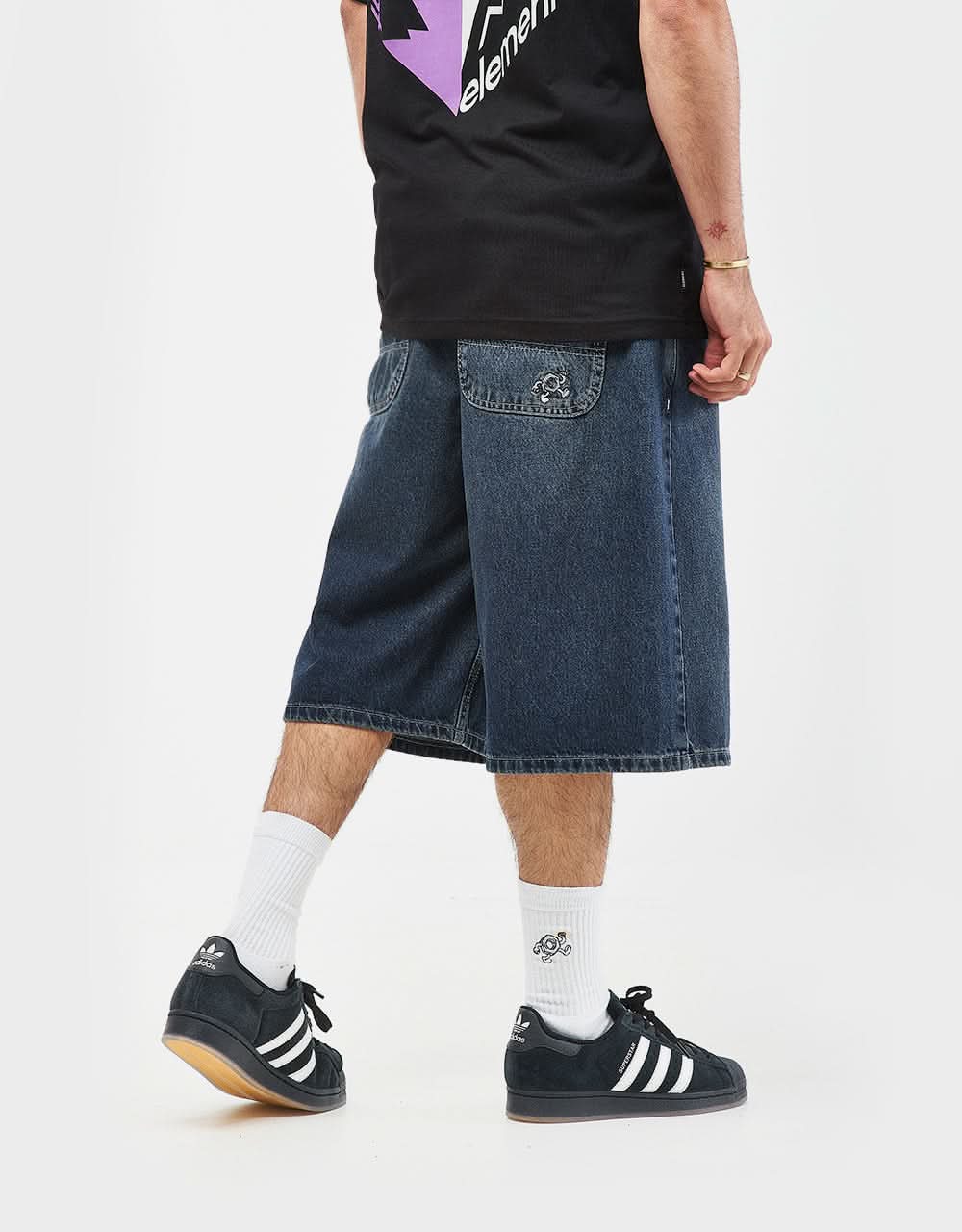 Route One Baggy Jorts XL - Dark Wash - Image 4