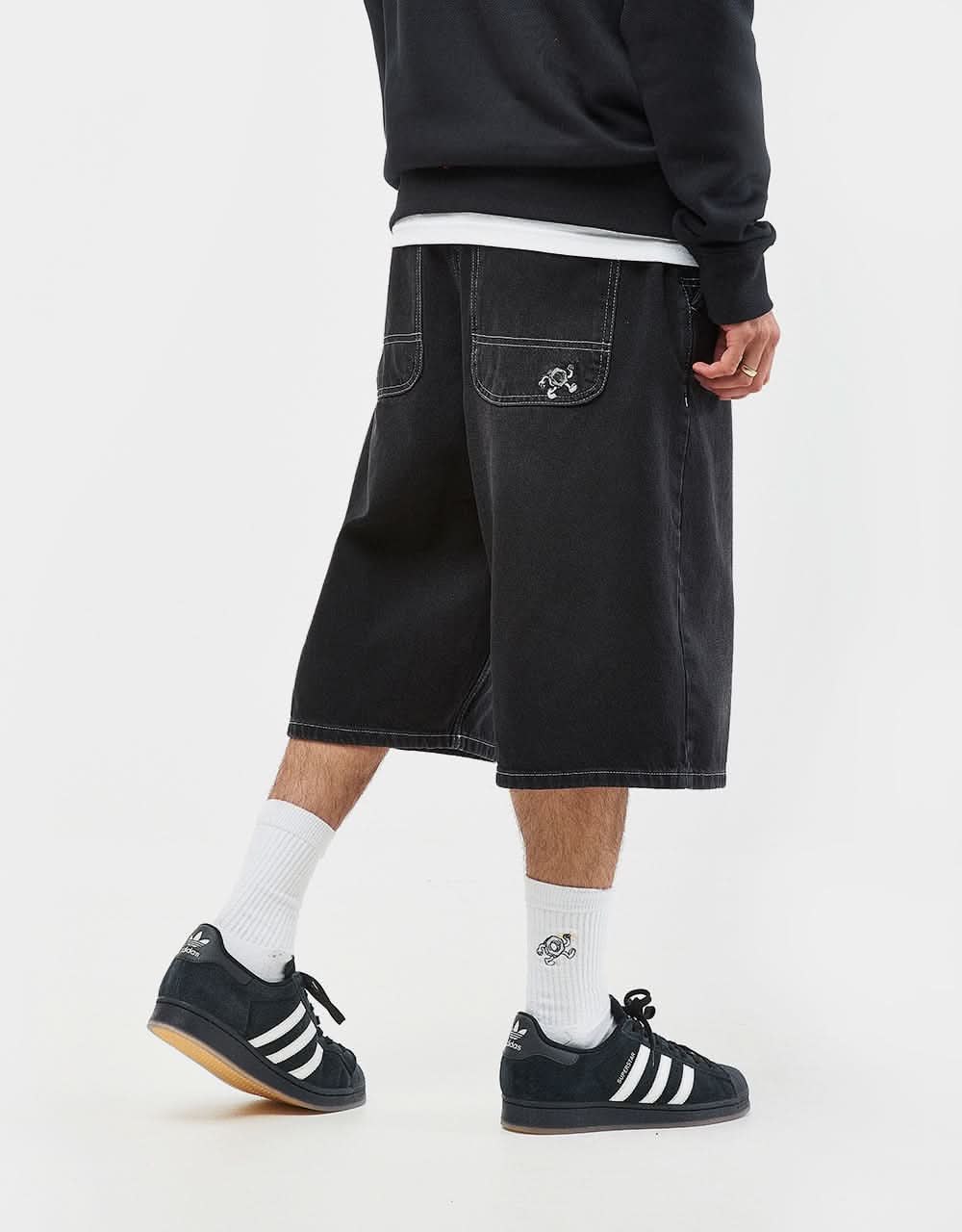 Route One Baggy Jorts XL - Washed Black - Image 3