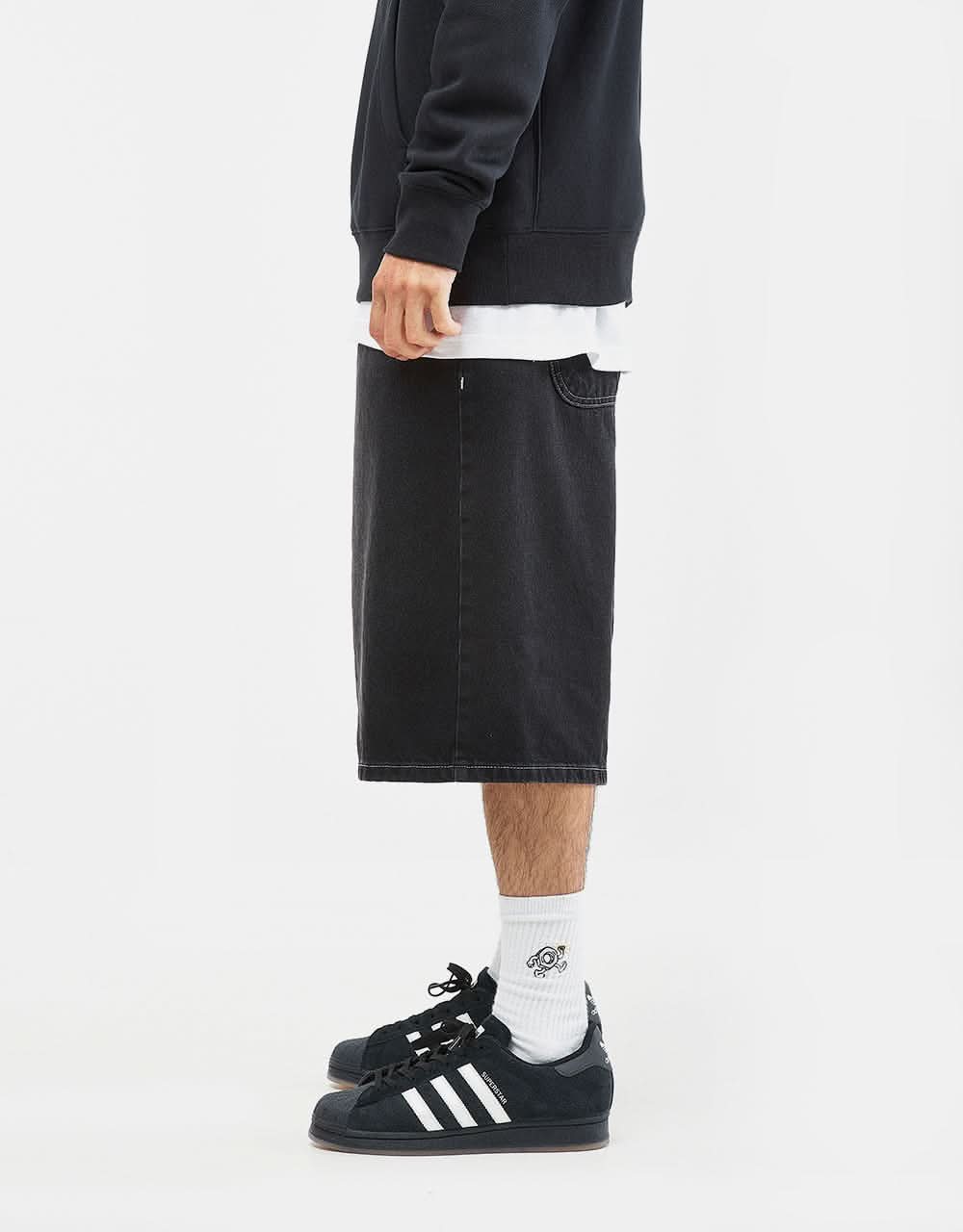 Route One Baggy Jorts XL - Washed Black - Image 4