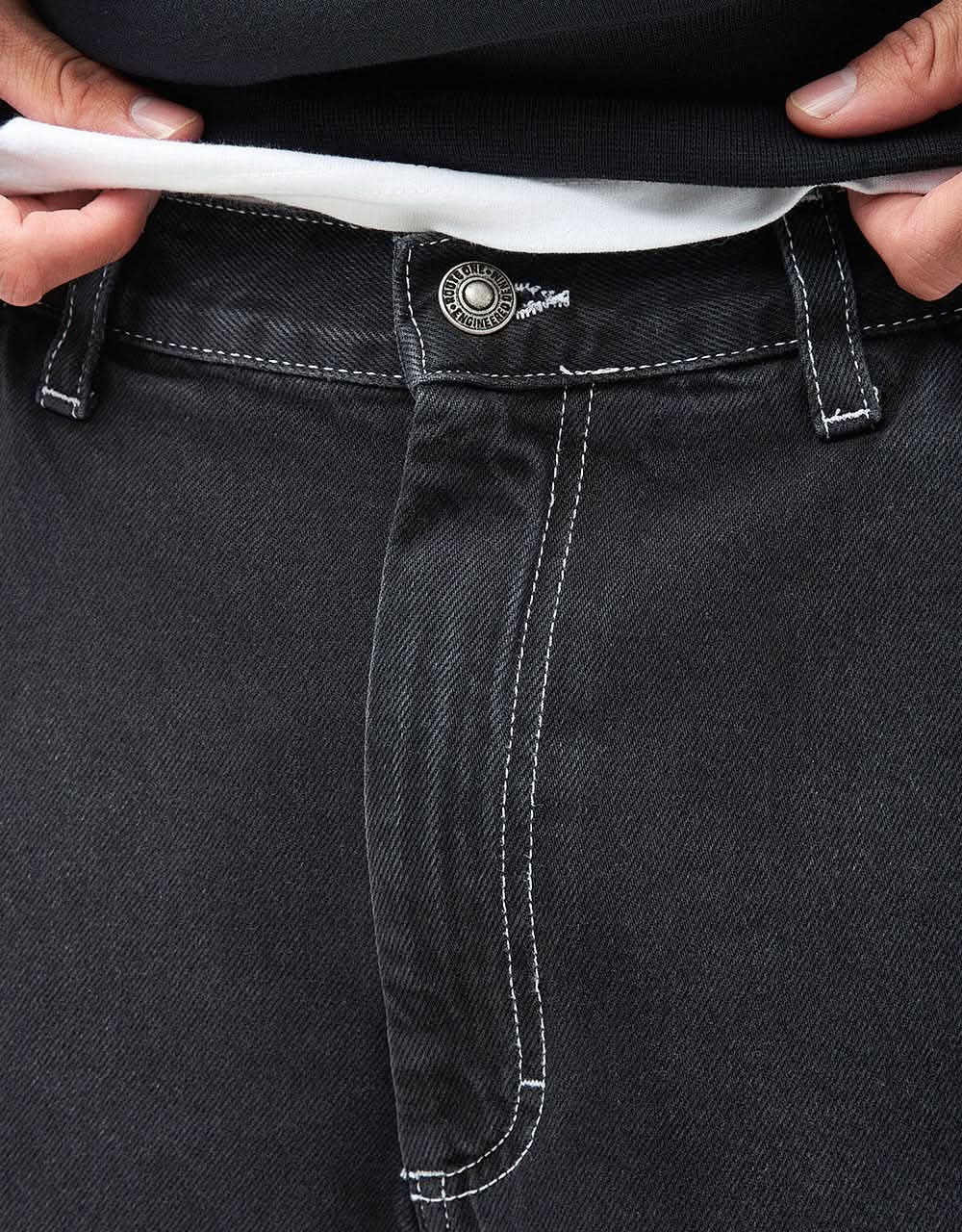 Route One Baggy Jorts XL - Washed Black - Image 5