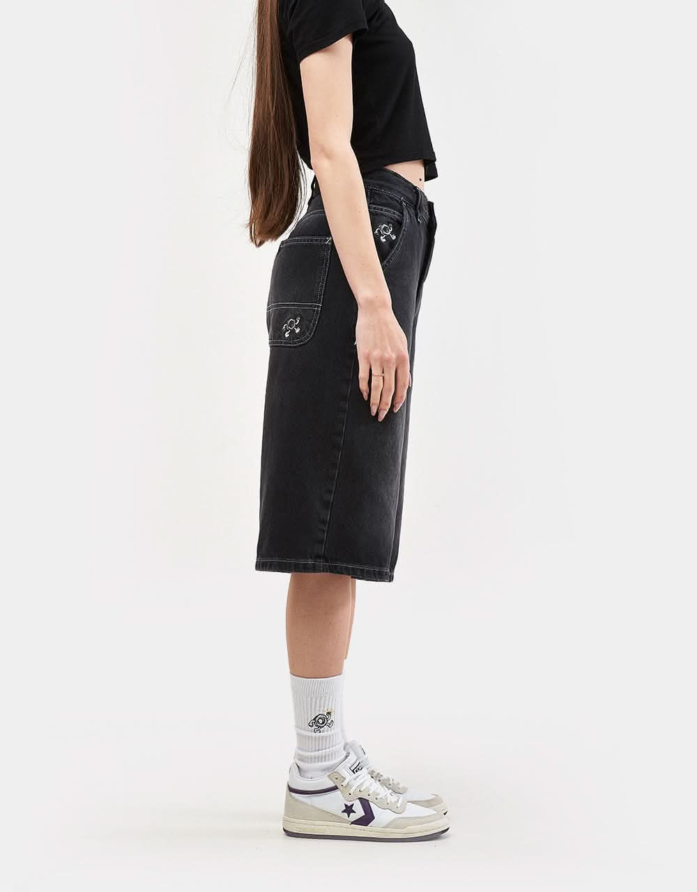 Route One Baggy Jorts XL - Washed Black - Image 8