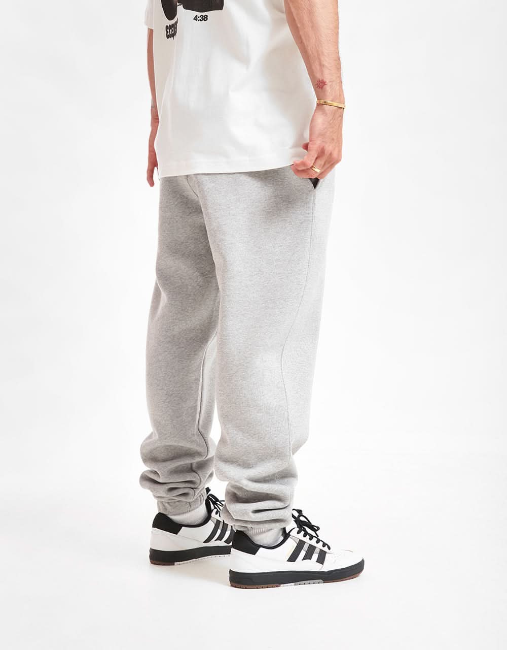 Route One Baggy Sweatpant - Heather Grey - Image 2