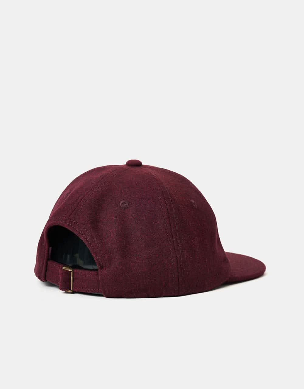 Route One Bear Melton Cap-Burgundy - Image 3
