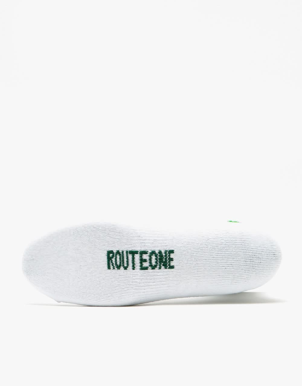 Route One Best Bud Crew Socks - White - Image 4