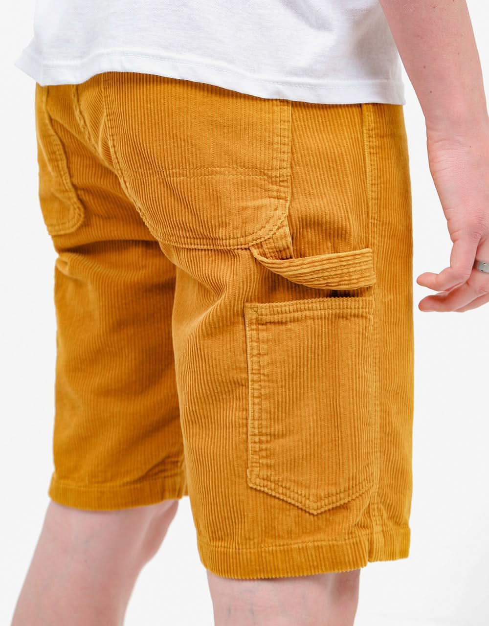 Route One Big Wale Cord Carpenter Shorts - Mustard - Image 2