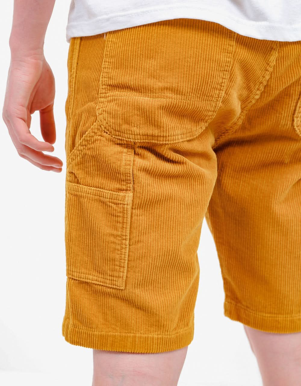 Route One Big Wale Cord Carpenter Shorts - Mustard - Image 5