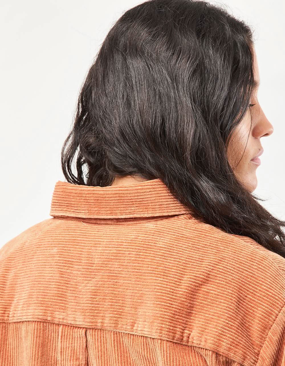 Route One Big Wale Cord Shirt - Gingerbread - Image 12