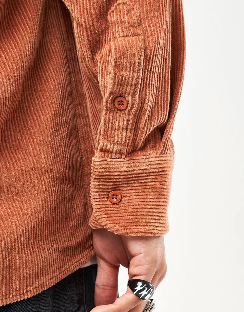 Route One Big Wale Cord Shirt - Gingerbread - Image 6