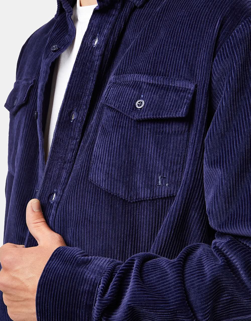 Route One Big Wale Cord Shirt - Navy - Image 2