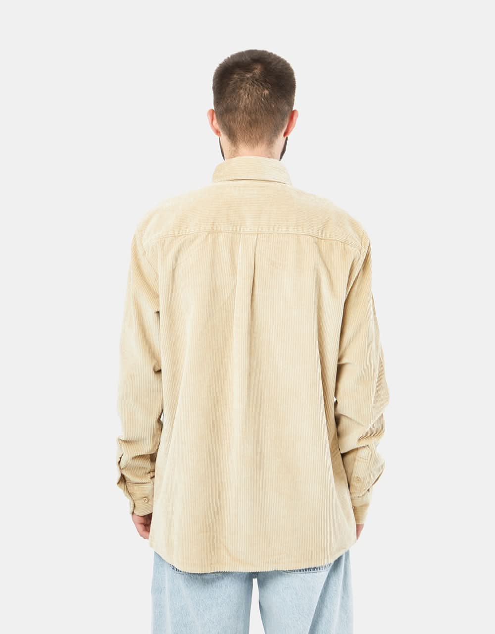 Route One Big Wale Cord Shirt - Stone - Image 4