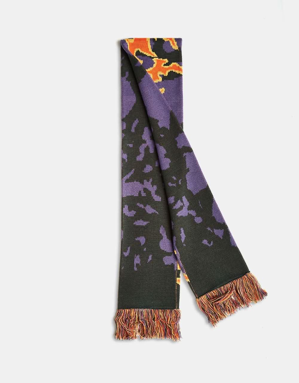 Route One Blades Scarf - Grape/Lobster Orange - Image 9