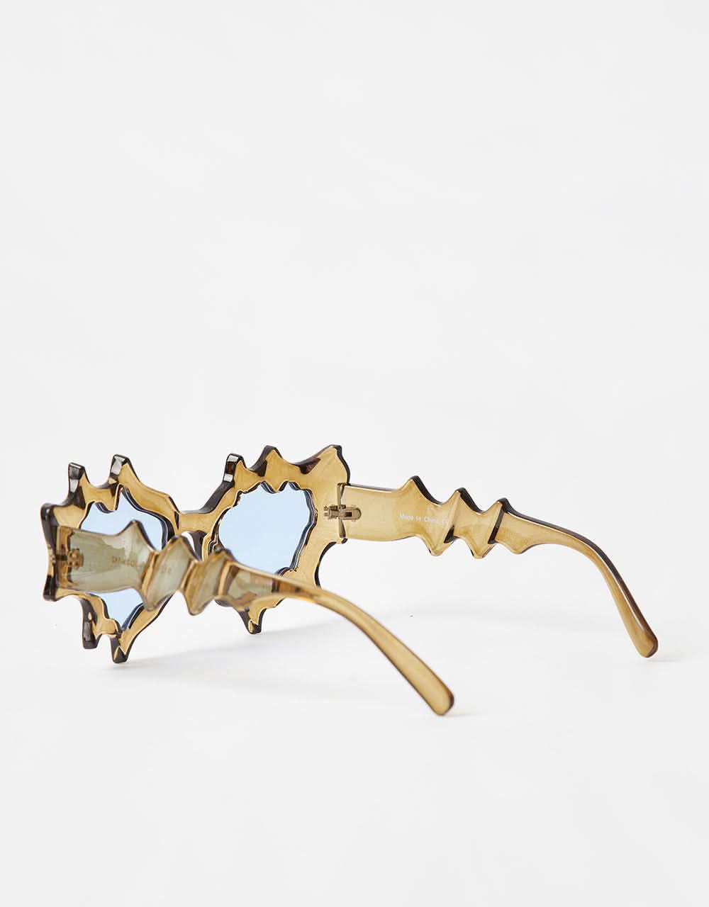 Route One Blaze Sunglasses - Clear Yellow/Blue Lens - Image 3
