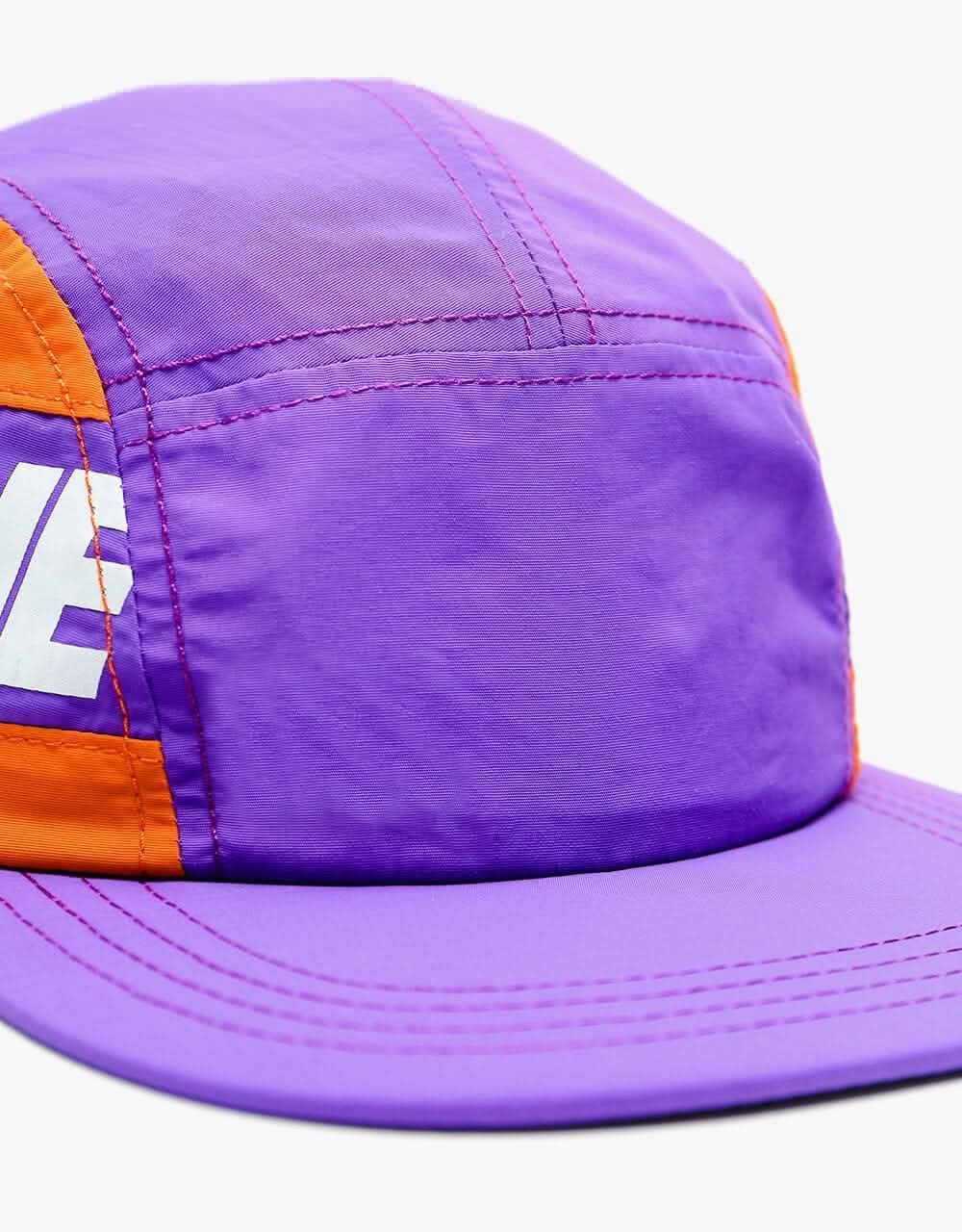 Route One Blocked 5 Panel Cap - Lavender/White/Blazing Orange - Image 6