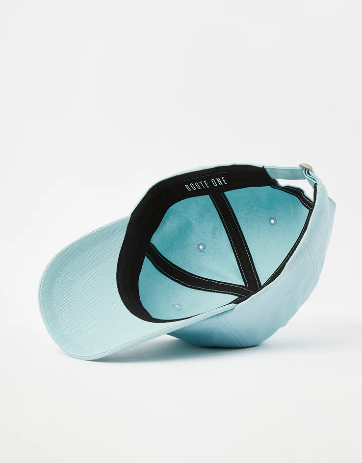 Route One Blossom Dad Cap - Sky Blue - Image 5