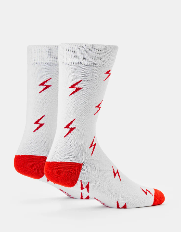 Route One Bolt Socks - White - Image 3