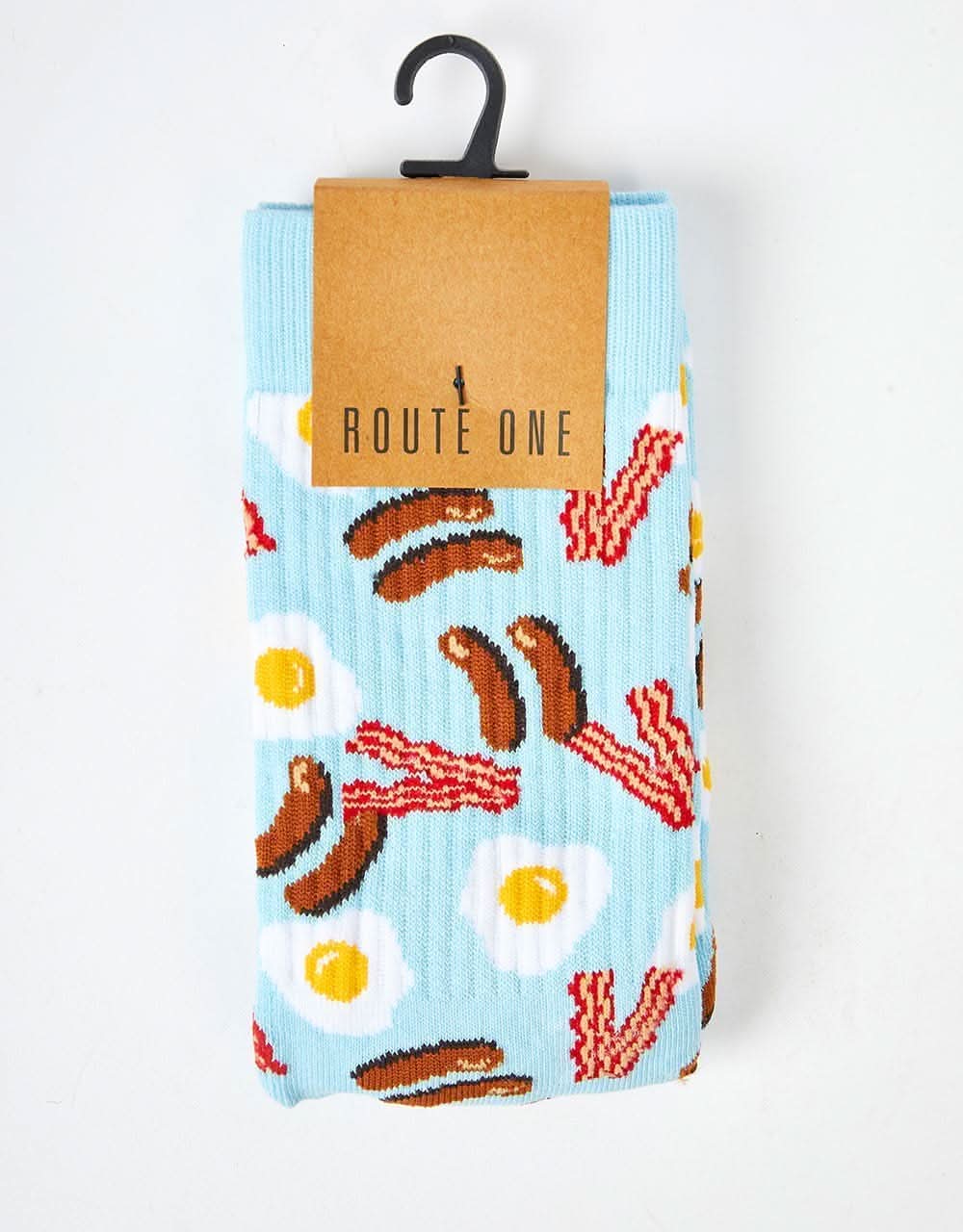 Route One Breakfast Crew Socks -Multi - Image 2