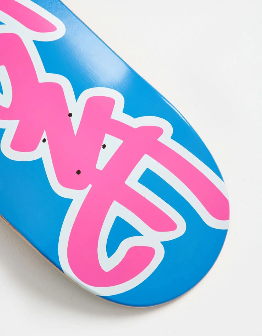 Route One Bricks Tag Skateboard Deck - Blue/Pink - Image 3