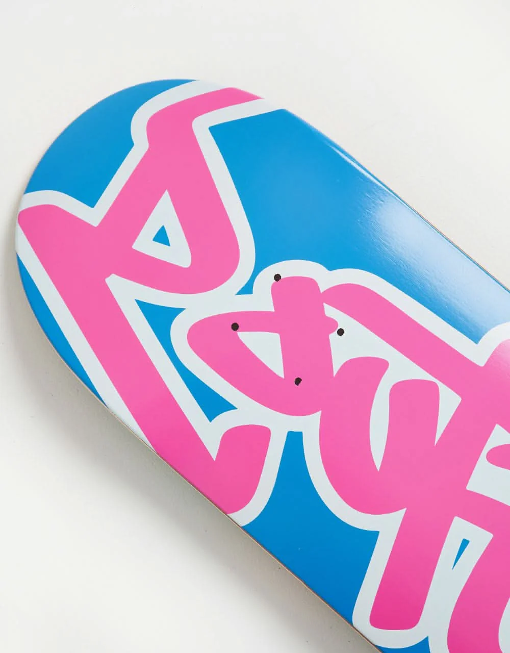 Route One Bricks Tag Skateboard Deck - Blue/Pink - Image 4