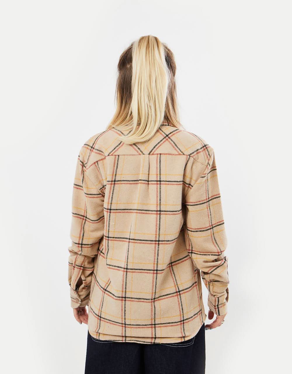 Route One Brockway Flannel Shirt - Sand - Image 8