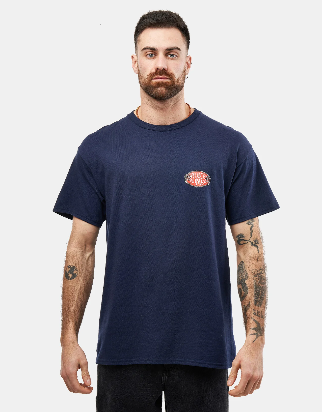 Route One Broken Bones T-Shirt - Navy - Image 3