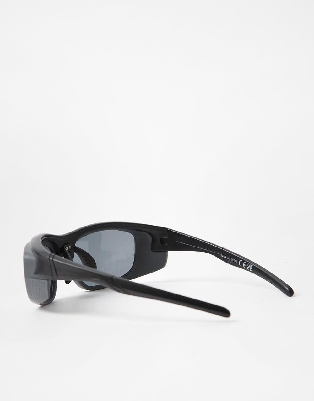 Route One Buggin' Sunglasses - Black/Grey/Grey Mirror - Image 3