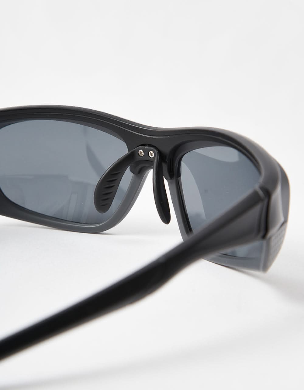 Route One Buggin' Sunglasses - Black/Grey/Grey Mirror - Image 4