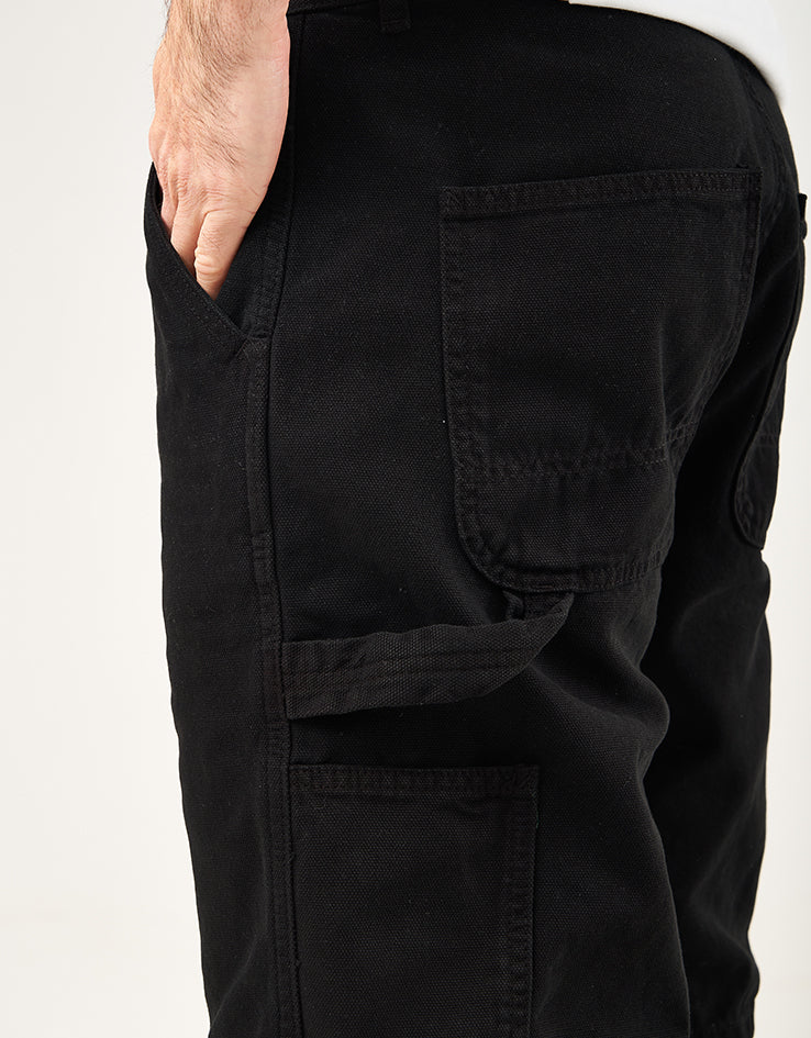 Route One Canvas Carpenter Shorts - Washed Black - Image 5