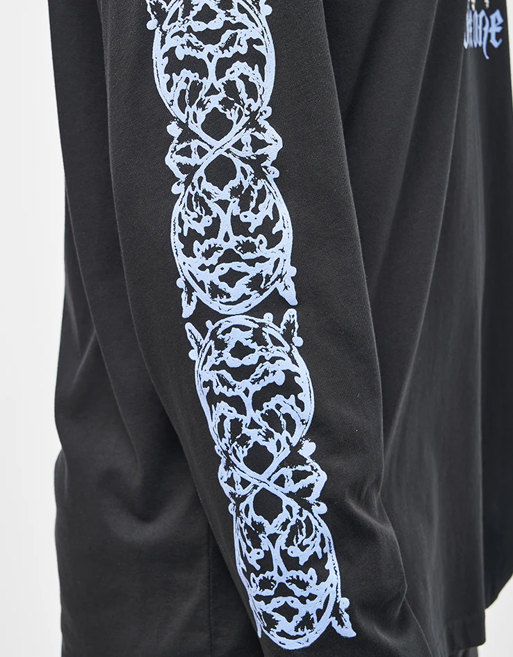 Route One Carved Organic L/S T-Shirt - Black - Image 3