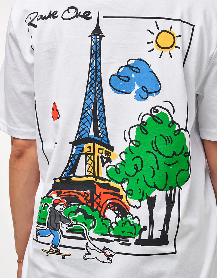 Route One Champ Organic T-Shirt - White - Image 5