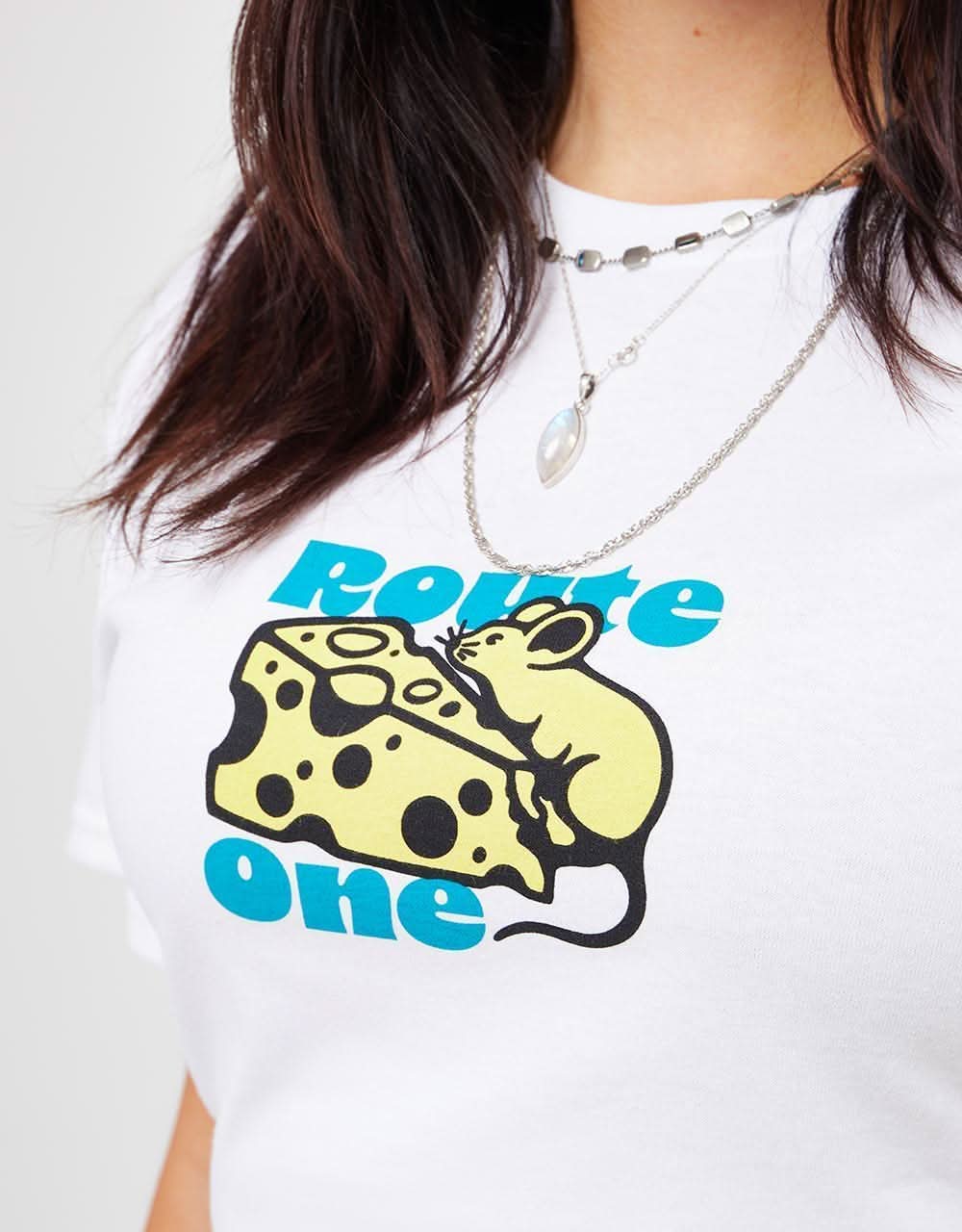 Route One Cheese T-Shirt - White - Image 5