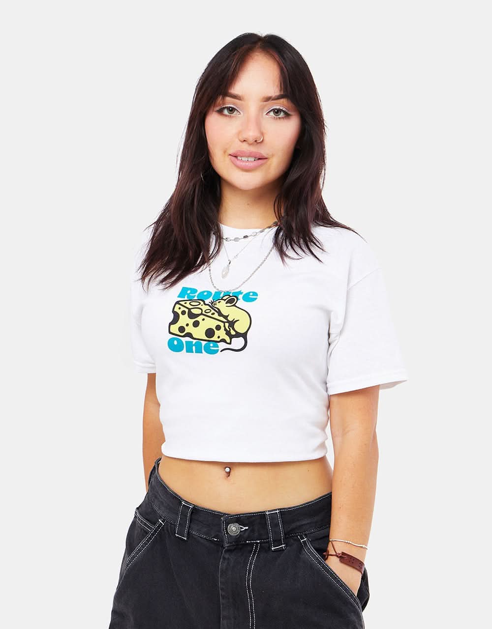 Route One Cheese T-Shirt - White - Image 7
