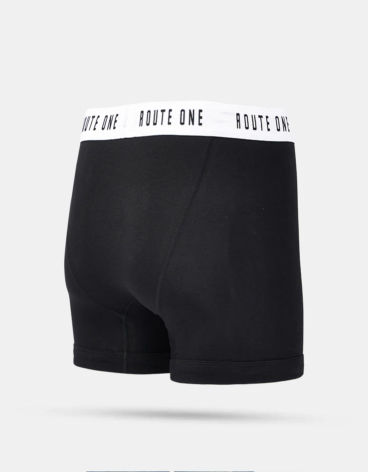 Route One Classic Boxer Shorts 2 Pack - Black - Image 3