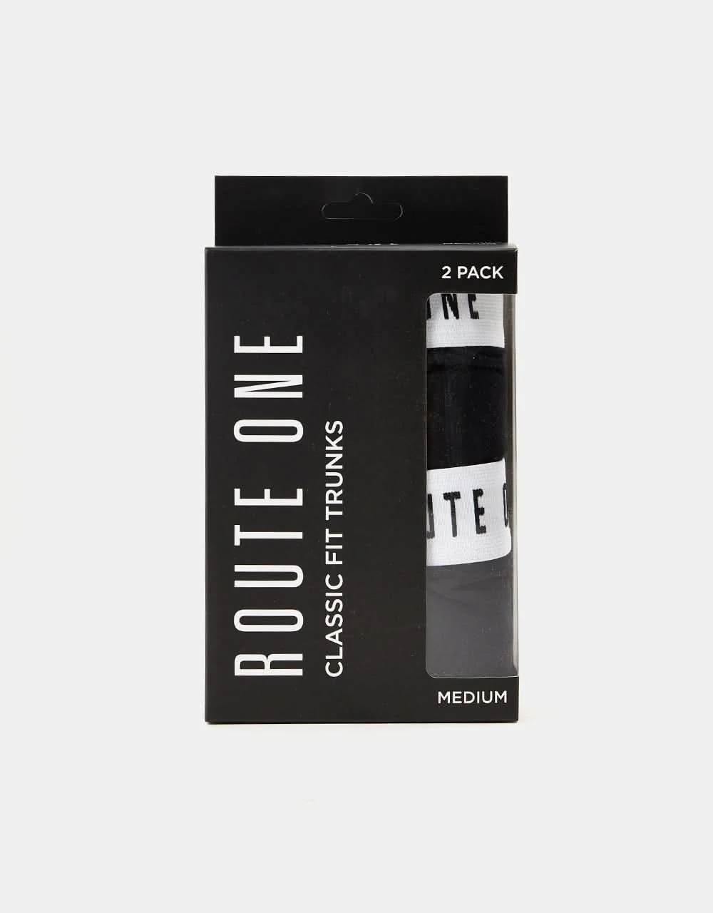 Route One Classic Boxer Shorts 2 Pack - Black - Image 4