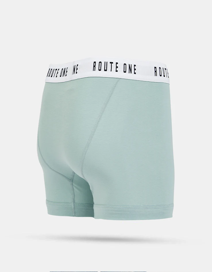 Route One Classic Boxer Shorts 2 Pack - Duck Egg/Stone Blue - Image 5